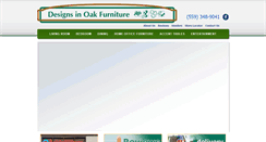 Desktop Screenshot of designsinoak.com